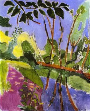 El paisaje del Banco fauvismo abstracto Henri Matisse Pinturas al óleo